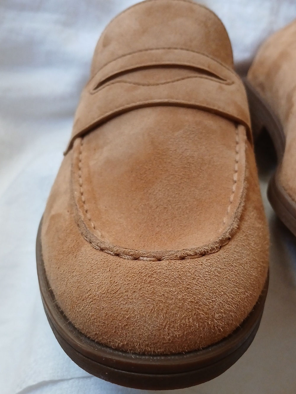 Cole Haan - Womens Suede Penny Loafers Tan Size 11B - Picture 10 of 11